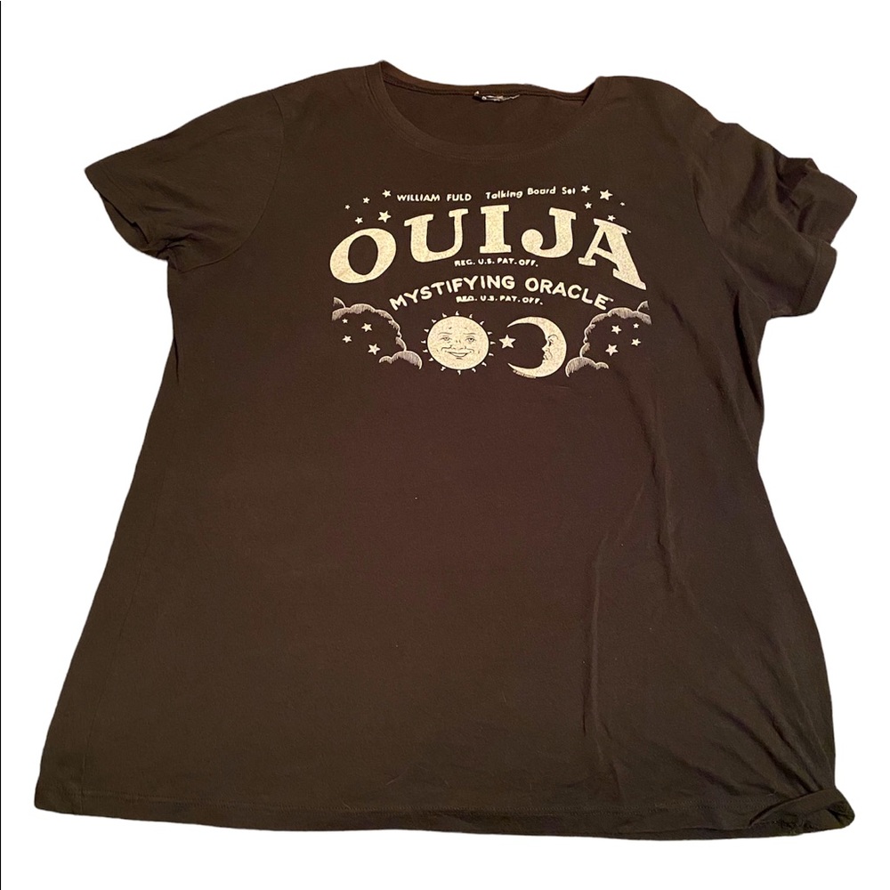 Black Ouija Mystifying Oracle Junior Plus Tee
